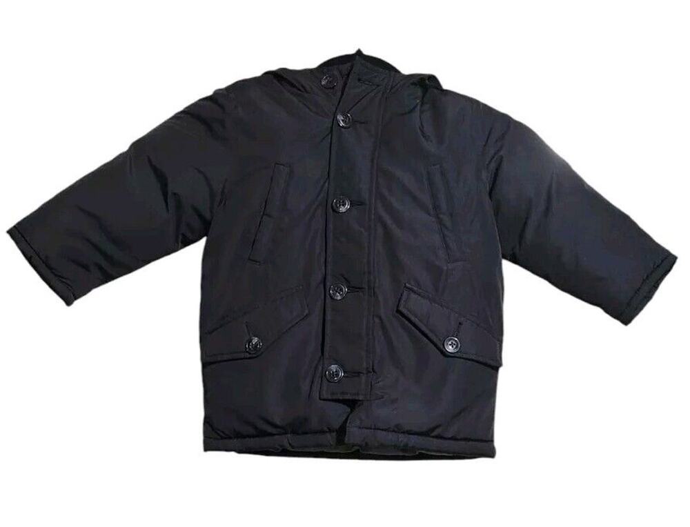 Baby Gap Puffer Black Jacket Coat Toddler Size 2 Pockets Classic Outdoors Zip Up